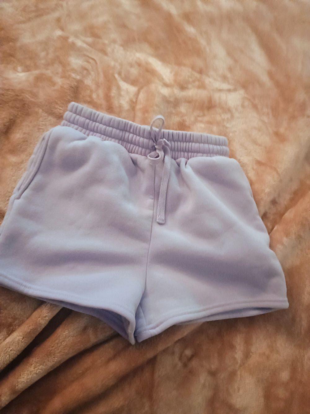 Women's Lavender Athletic Drawstring Shorts